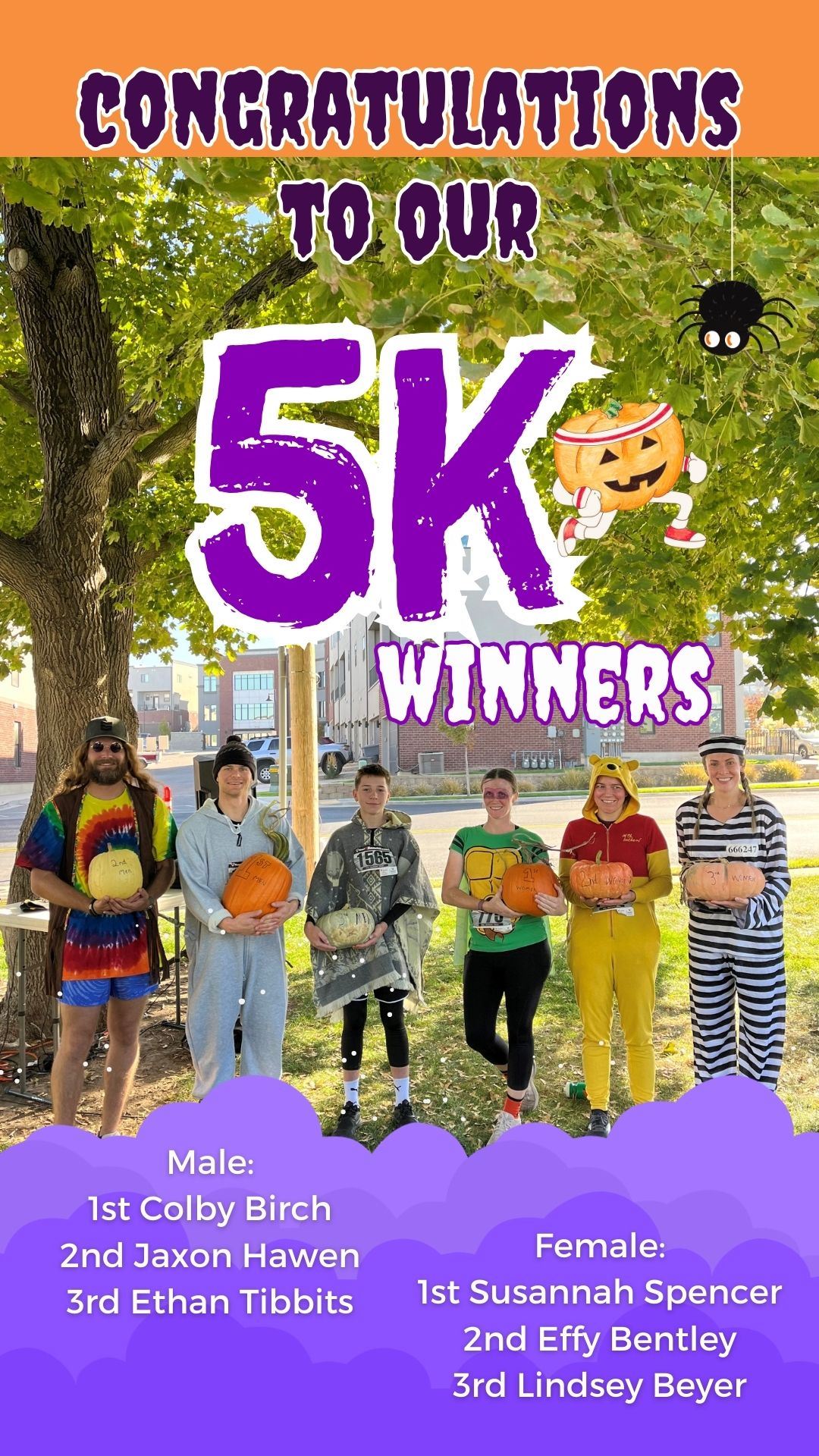 Slide 2 Post Event Reel 5K winners